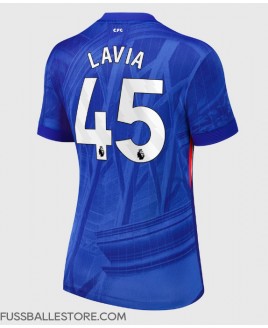 Günstige Chelsea Romeo Lavia #45 Heimtrikot Damen 2025-26 Kurzarm